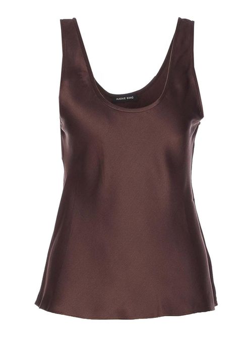 Deep Brown Lea Top