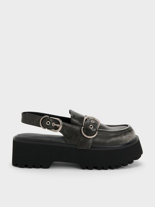 Charles & Keith - Eliot Platform Slingback Loafers