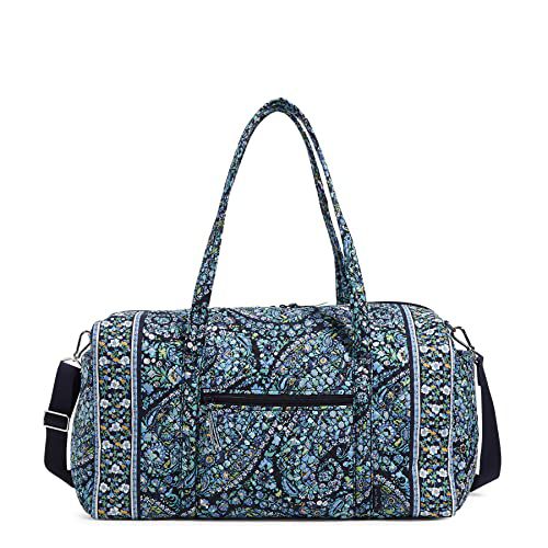 Vera Bradley women's Large Travel Duffle Bag, Dreamer Paisley-Recycled Cotton, One Size