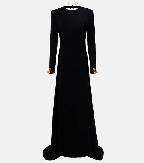 Open-back gown