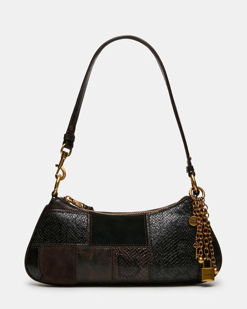 Steve Madden Women's Irina Patchwork Bag - Dark Multi - Synthetic