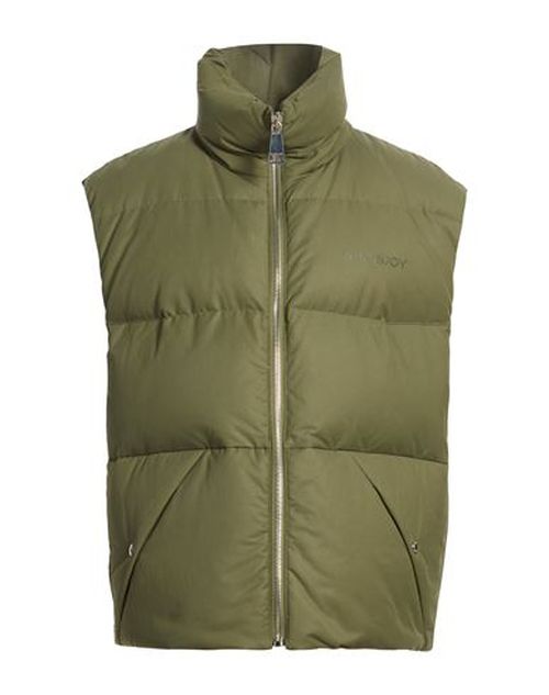 Man Vest Military green Size 0 Cotton, Elastane