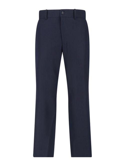 Straight wool trousers