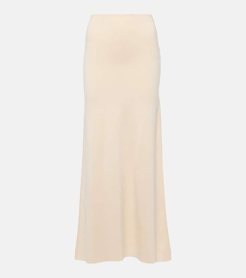 Robyn wool and cotton-blend maxi skirt