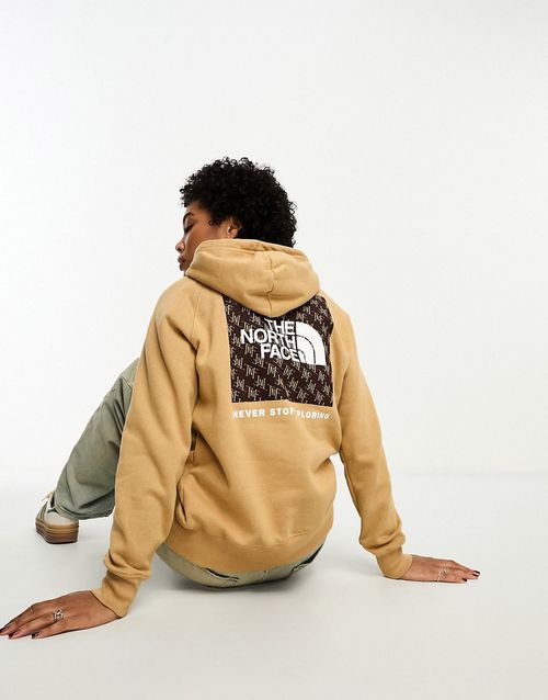NSE Box hoodie in monogram light brown-Neutral