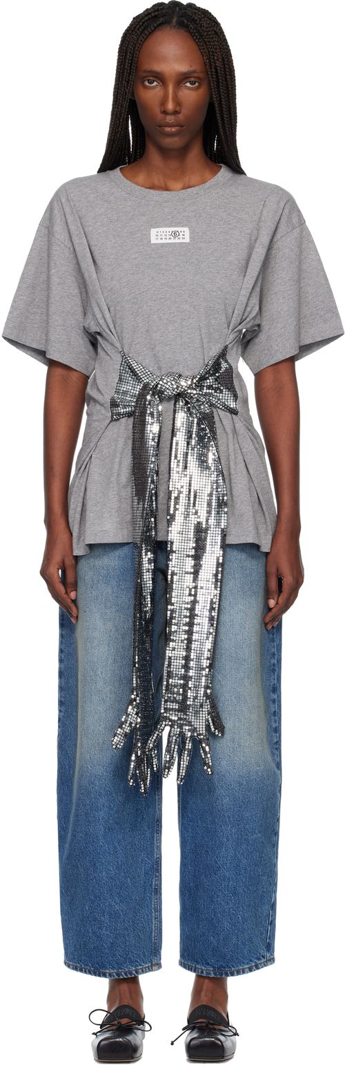 Gray Cotton Gloves T-shirt