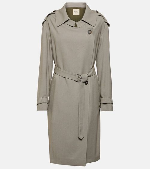 Belted trench coat