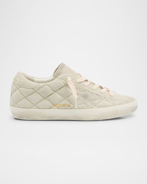 Superstar Quilted Mixed Leather Low-Top Sneakers