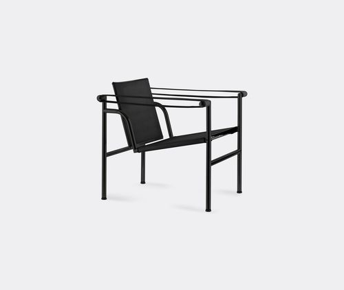'1 Fauteuil Dossier Basculant' Armchair, Black Leather