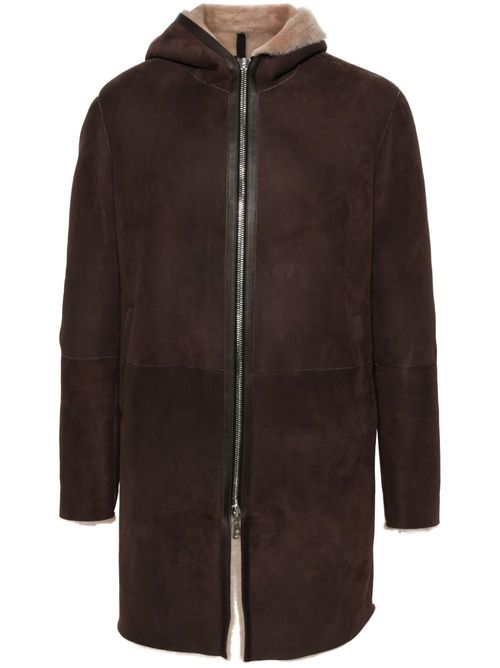 Wilson suede coat - Brown