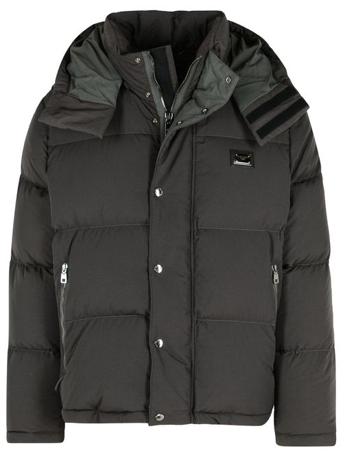 Grey Polyamide Down Jacket