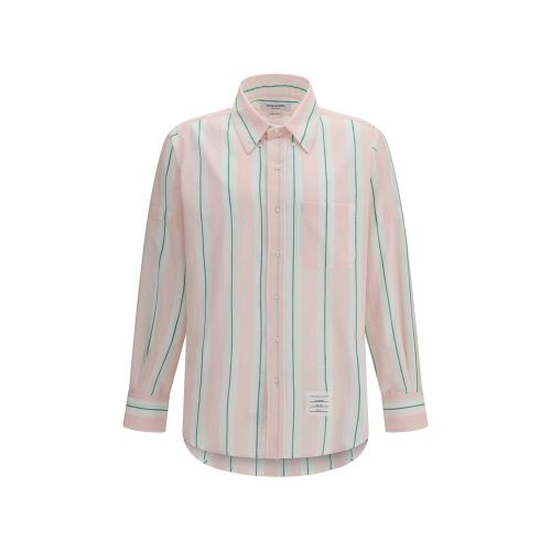 Striped Cotton Shirt — Pink
