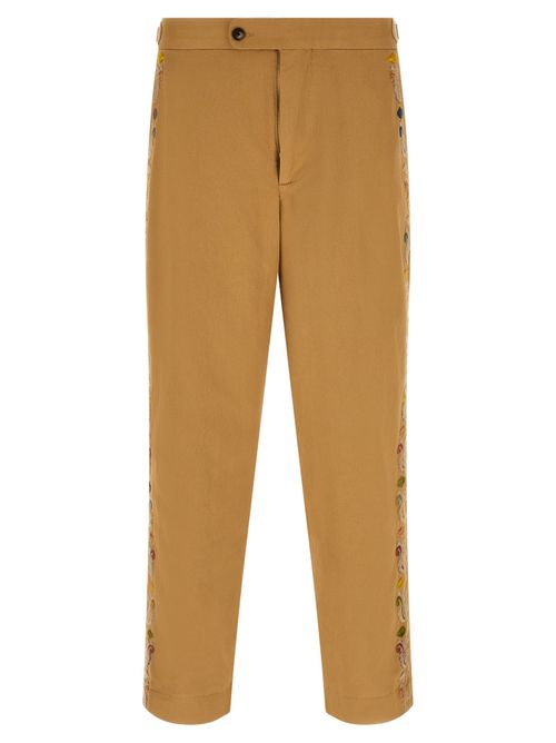 Feather Runner Trousers — Beige