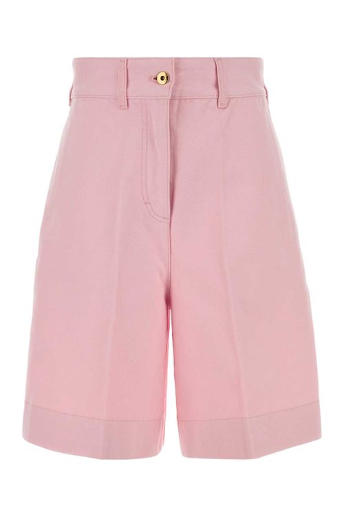 Cotton Bermuda Shorts — Pink