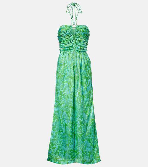 Claudia printed halterneck jumpsuit