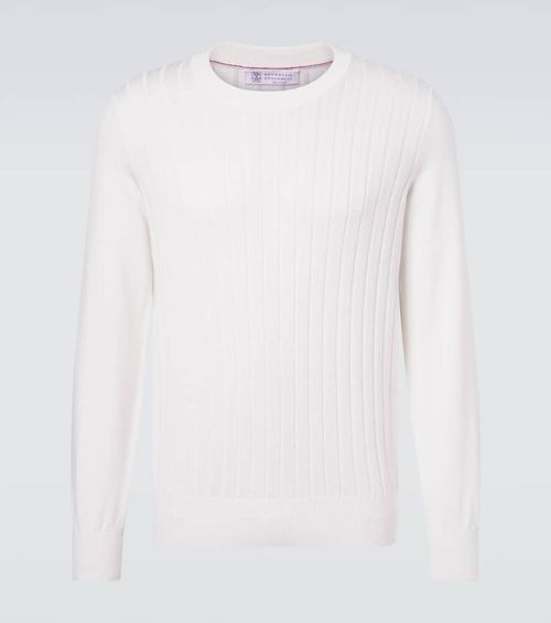 Striped cotton sweater