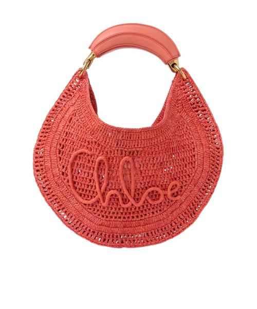 Chloé Summer Banana Woven Top Handle Bag