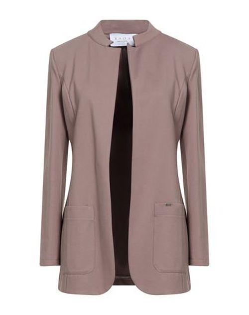 Woman Overcoat & Trench Coat Taupe Size 10 Viscose, Polyamide, Elastane