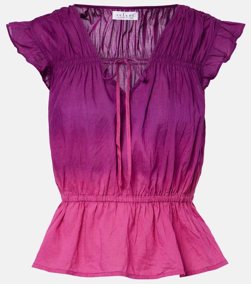 Kaia gathered cotton top