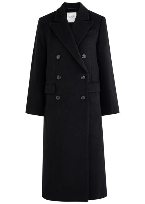 Drew Double-breasted Wool-blend Coat