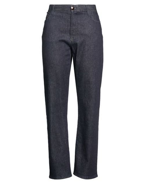 Woman Jeans Navy Size 12 Cotton, Cashmere, Elastane