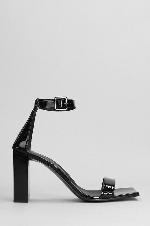 Sandals In Black Patent Leather