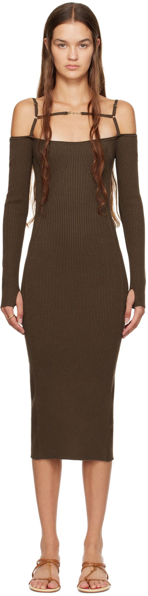 Brown Le Couch La Robe Sierra Midi Dress