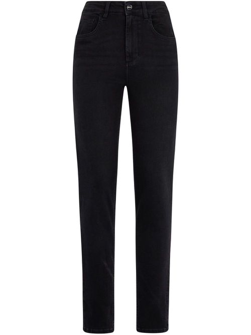 Rhinestone-embellished skinny jeans - Black