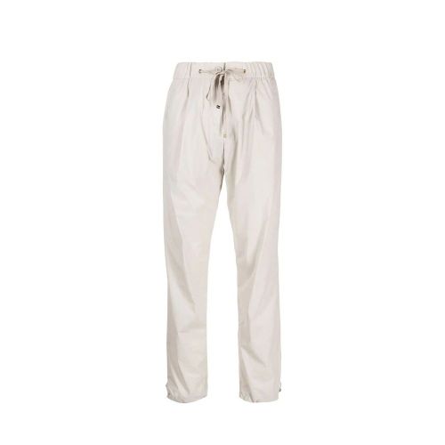 Drawstring Polyamide Trousers — Gray