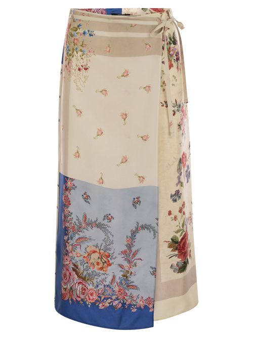 Weekend Maxmara Peggi - Printed Silk Skirt