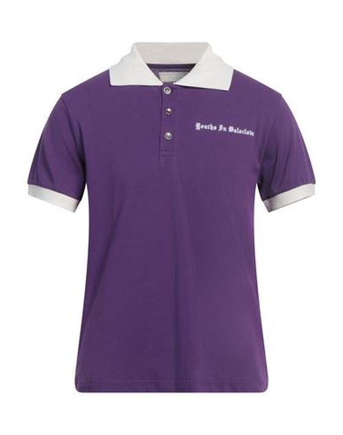 Man Polo shirt Purple Size S Cotton