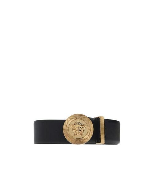Medusa-head leather belt