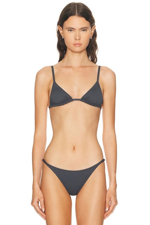 St. Agni BIKINI-OBERTEIL in Graphit - Charcoal. XS also in L