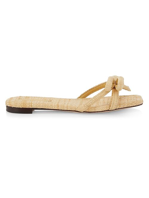 Women's Hadley Raffia Bow Sandals - Natural