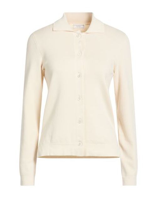 Woman Cardigan Ivory Size 8 Cotton