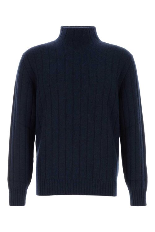Navy Blue Knitted Sweaters
