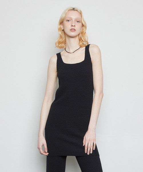 L3 DEMAGE KNIT DRESS
