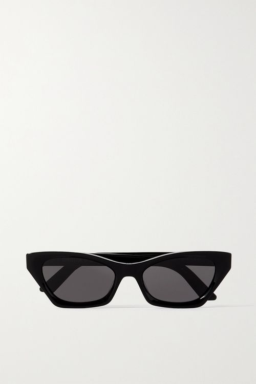 Diormidnight B1i Cat-eye Acetate Sunglasses - Black