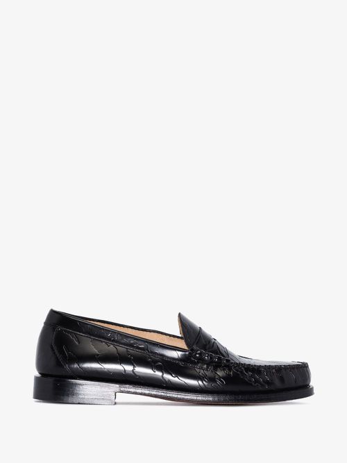 G.H. Bass & Co. - X Maharishi Black Weejuns Larson Leather Loafers - Men's - Leather