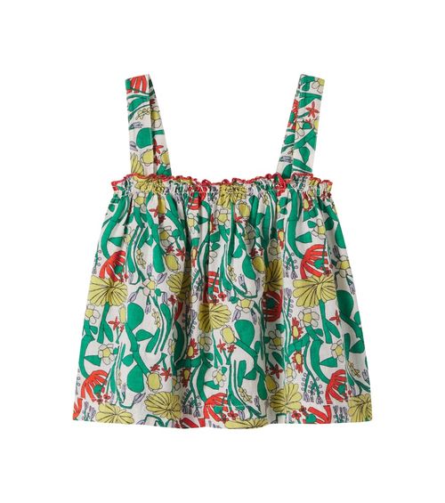 Floral cotton top