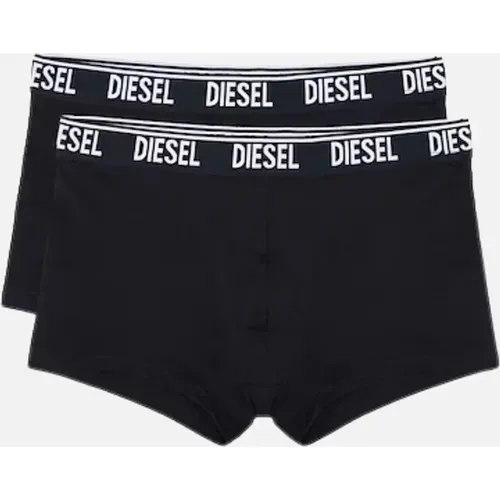 Men's Diesel UMBX-Shawn Boxer Shorts Black Two Pack - Size: 35/34/32