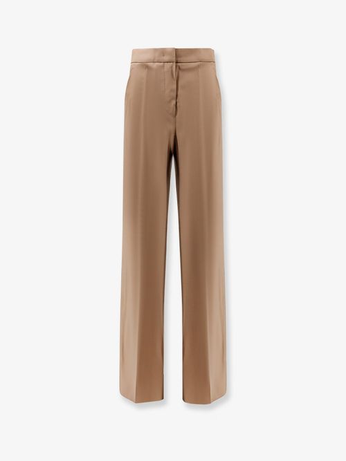 Virgin Wool Trousers — Brown