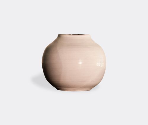 'terracotta' Round Vase, White