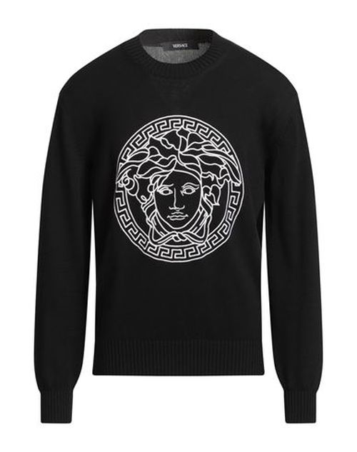Man Sweater Black Size 36 Cotton, Viscose, Polyester
