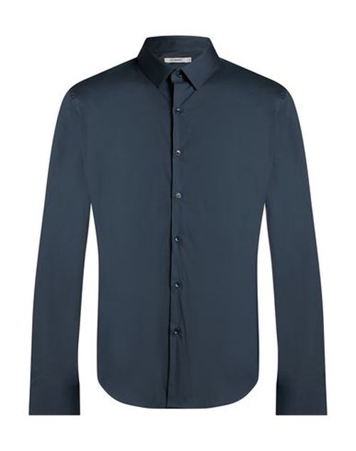 Man Shirt Slate blue Size S Cotton