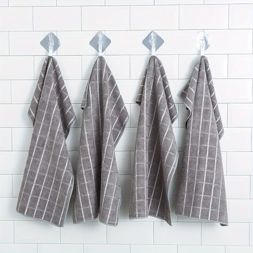 TEMU 12inchx12inch, Rectangular Cleaning Cloth - Soft, Super Absorbent And Lint Free - - 1200 , Ultra Absorbent Microfiber Rag Weave & Liquid For