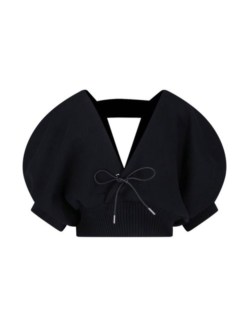 Women's Cotton-Cashmere Blend Sweater with Panel Design