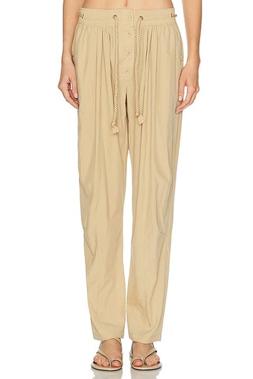 Isabel Marant Falcona Pant in Desert - Beige. 34 also