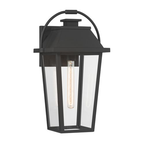 Sand Coal Black Outdoor Wall Lantern from the Branwyn Collection