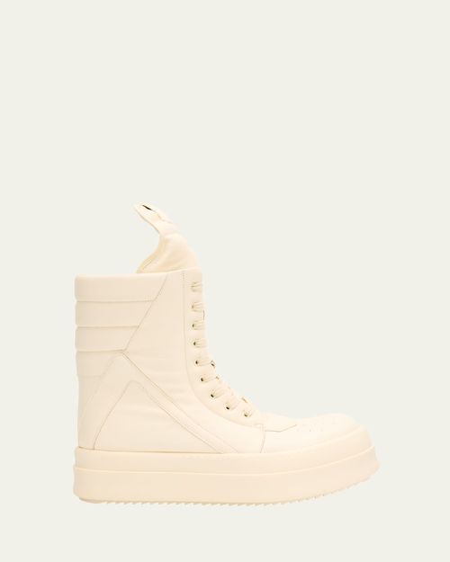 Men's Mega Geobasket Leather High-Top Sneakers